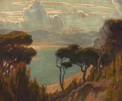 Marcus King, A Sunny Hillside, oil on canvas