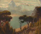 Marcus King, A Sunny Hillside, oil on canvas