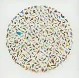 Lianne Edwards, Precarious Perches, postage stamps, stamp hinges and insect pins