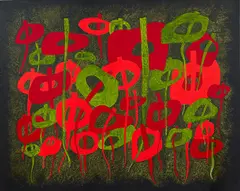 Harmony by Guy Ngan, acrylic on canvas, offered Jun 2017