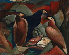 John Weeks, Untitled – Eagles Nest, oil on board