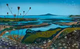 John Clifford, Untitled – Auckland Landscape, oil on board