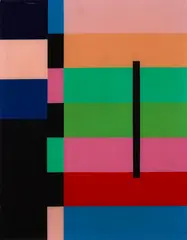 Colour Interlude by Anne Riethmaier, acrylic and liquid glass on canvas, sold Jun 2017