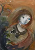 Pat France, Mysterious Grace, oil on board