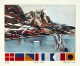 Stanley Palmer, Towards Reotahi, colour bamboo engraving, 8/100