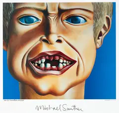 Joseph Snarling by Michael Smither, silkscreen print, 40/150, offered Jun 2017