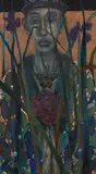 Pam Blok, Man of Flowers, oil on canvas