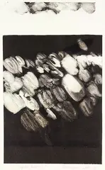 Marilynn Webb, Waipori River 2, linocut