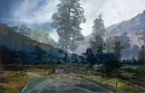 Callum Arnold, West Coast Landscaper Cross Over, oil on canvas