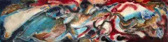 Kase Jackson, West Coast Landscape (Seascape), oil on board