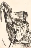 Toss Woollaston, Untitled, ink on found envelope