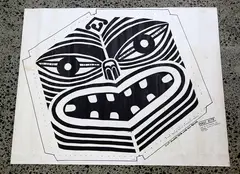Maui Kite by Pat Hanly, screenprint on paper together with all of the original apparatus (unused), sold Jun 2017