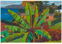 Coopers Beach by Tom Burnett, screenprint, artist’s proof, offered Jun 2017