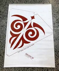 Maui Kite by Pat Hanly, screenprint on paper together with all of the original apparatus (unused), sold Jun 2017