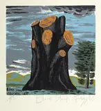 Black Stump by Dick Frizzell, screenprint, 8/100, offered Jun 2017