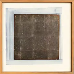 Study (Jan) by Andrew Barber, oil paint and silver leaf on linen, sold Apr 2017