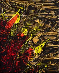 Untitled by Judy Millar, oil and acrylic on canvas, sold Apr 2017