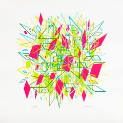 Sara Hughes, Metadata I, silkscreen print, A/P