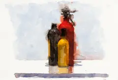 Jude Rae, SL No. 106, watercolour (2009)