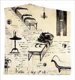 Bill Hammond, Walter’s Shag Pile 2, oil on unstretched shaped canvas