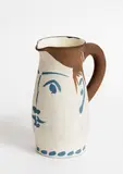 Chope Visage by Pablo Picasso, partially glazed ceramic, 193/300 (1959); ceramic, Madoura edition, sold Apr 2017