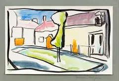 The Tree in the Park by Frances Hodgkins, watercolour, circa. 1922, sold Apr 2017