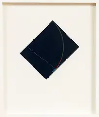 Segmented Arc by Milan Mrkusich, crayon and acrylic on card, offered Apr 2017