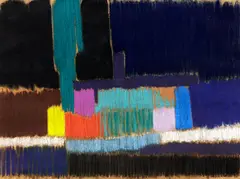 Milan Mrkusich, Untitled, oilpastel on paper