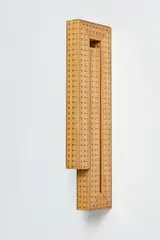 Ruler – Untitled I by Paul Cullen, found wooden rulers, offered Mar 2017