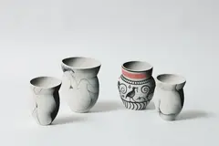 Alice Rose, Four Mirage Vases, fired ceramic