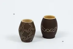 Bohemia Ware Vase by Mirek Smisek, sgraffito decorated ceramic vase, sold Mar 2017