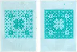 Martin Thompson, Untitled, ink on graph paper, diptych
