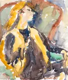 Toss Woollaston, Portrait of Sarah Caselberg