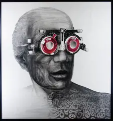James Ormsby, Uncle’s Examination, pigment ink and graphite on paper
