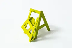 Anne Neil, Four Letter Word: HEAP, acrylic on brass