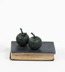 Frances Joan Dibble, The Offering, cast bronze on found hymn book