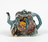Richard Stratton, Fad or Fact Teapot, glazed porcelain