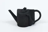 Richard Stratton, Teapot with Two Spouts, fired ceramic