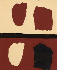 Untitled – 2/14 by Peter Adsett, acrylic on paper on MDF board, offered Mar 2017