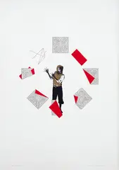 James Ormsby, Hemi gets just 6% for Maths, mixed media on paper
