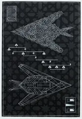 Brett Graham, Te Hokioi, screenprint, 4/25