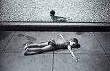 Ingeborg Tyssen, Swimmers No. 109 from the series Ryde Aquatic Centre, Sydney 1981, large scale black and white photograph mounted to aluminium