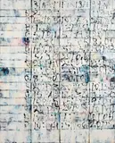 Dylan Lind, Curtains, acrylic on canvas