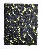 Merryn Lloyd, Tar, pigment, beeswax and gesso on mdf