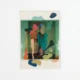Adrienne Millwood, Slide, mixed media on canvas