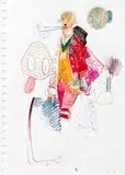 Mark Braunias, Untitled – The Captain, coloured inks on paper
