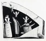 Jennifer Dolezel, Just Popped In for Lunch, etching, 7/20