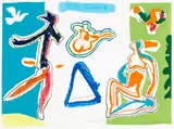 Pat Hanly, Vacation, silkscreen print, 26/37
