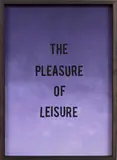 Martin Basher, The Pleasure of Leisure, silkscreen print with applied gold pigment