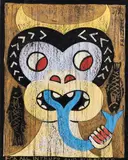 For All Intents and Purposes by Dick Frizzell, acrylic and metallic pigment on paper, sold Feb 2017